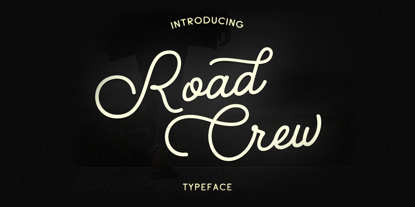 Пример шрифта Road Crew